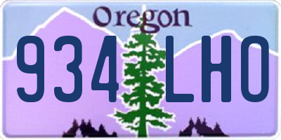 OR license plate 934LHO