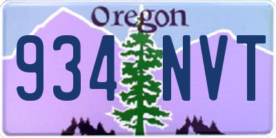 OR license plate 934NVT