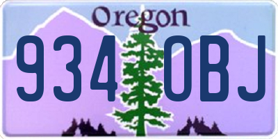 OR license plate 934OBJ