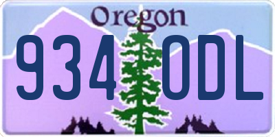 OR license plate 934ODL