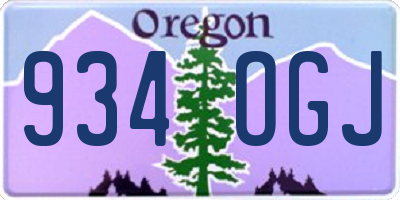 OR license plate 934OGJ