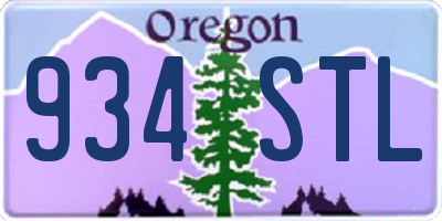 OR license plate 934STL