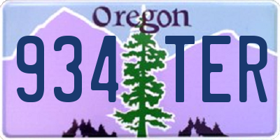 OR license plate 934TER
