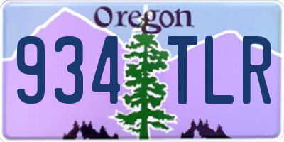 OR license plate 934TLR