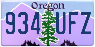 OR license plate 934UFZ