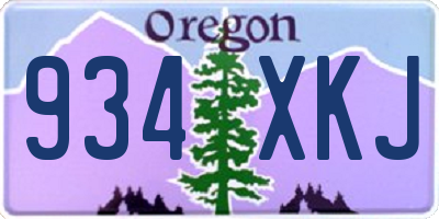 OR license plate 934XKJ
