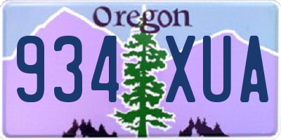 OR license plate 934XUA