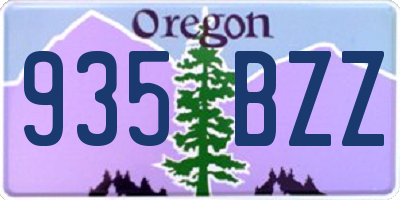 OR license plate 935BZZ