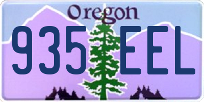 OR license plate 935EEL