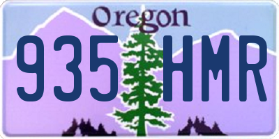 OR license plate 935HMR