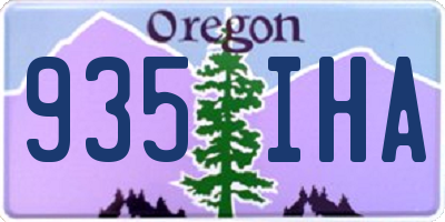 OR license plate 935IHA