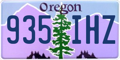 OR license plate 935IHZ
