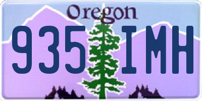 OR license plate 935IMH