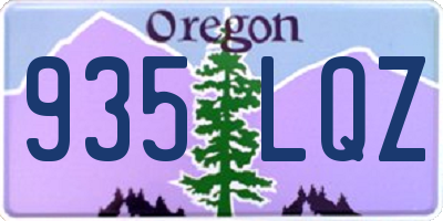 OR license plate 935LQZ