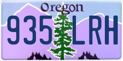 OR license plate 935LRH