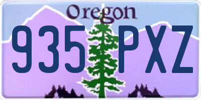 OR license plate 935PXZ