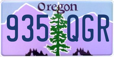 OR license plate 935QGR