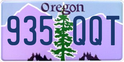 OR license plate 935QQT