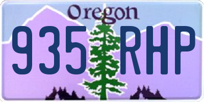 OR license plate 935RHP