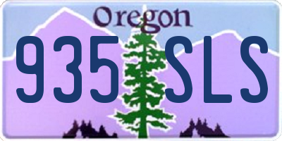 OR license plate 935SLS