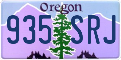 OR license plate 935SRJ