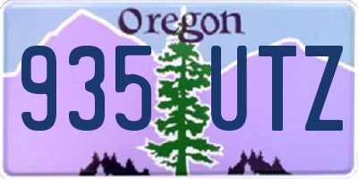 OR license plate 935UTZ