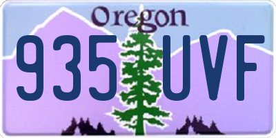 OR license plate 935UVF