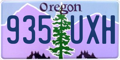OR license plate 935UXH