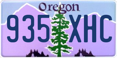 OR license plate 935XHC