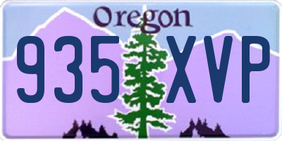 OR license plate 935XVP