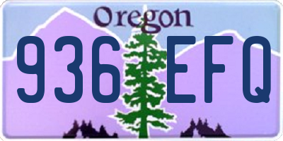 OR license plate 936EFQ