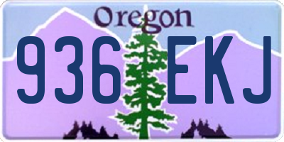 OR license plate 936EKJ