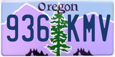 OR license plate 936KMV