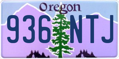 OR license plate 936NTJ