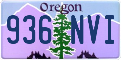 OR license plate 936NVI