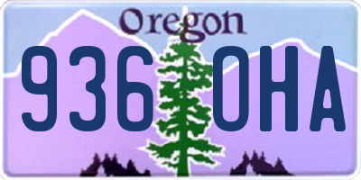 OR license plate 936OHA