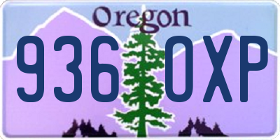 OR license plate 936OXP
