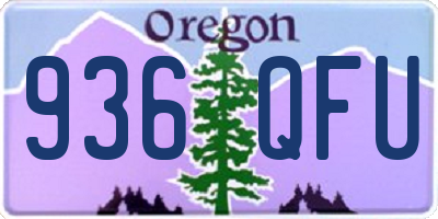 OR license plate 936QFU