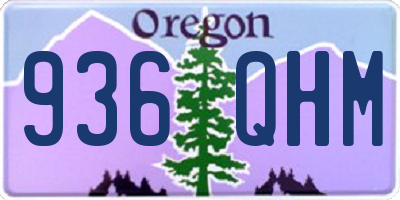 OR license plate 936QHM