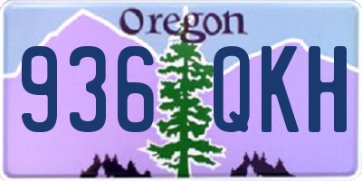 OR license plate 936QKH