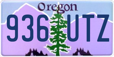 OR license plate 936UTZ