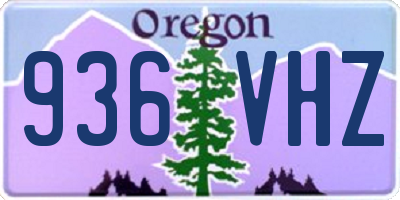 OR license plate 936VHZ