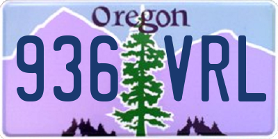 OR license plate 936VRL