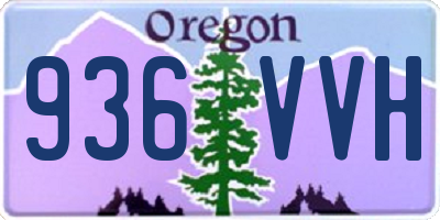 OR license plate 936VVH