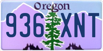 OR license plate 936XNT