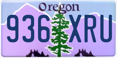 OR license plate 936XRU