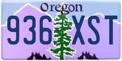 OR license plate 936XST