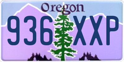 OR license plate 936XXP