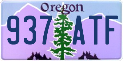 OR license plate 937ATF