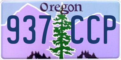 OR license plate 937CCP